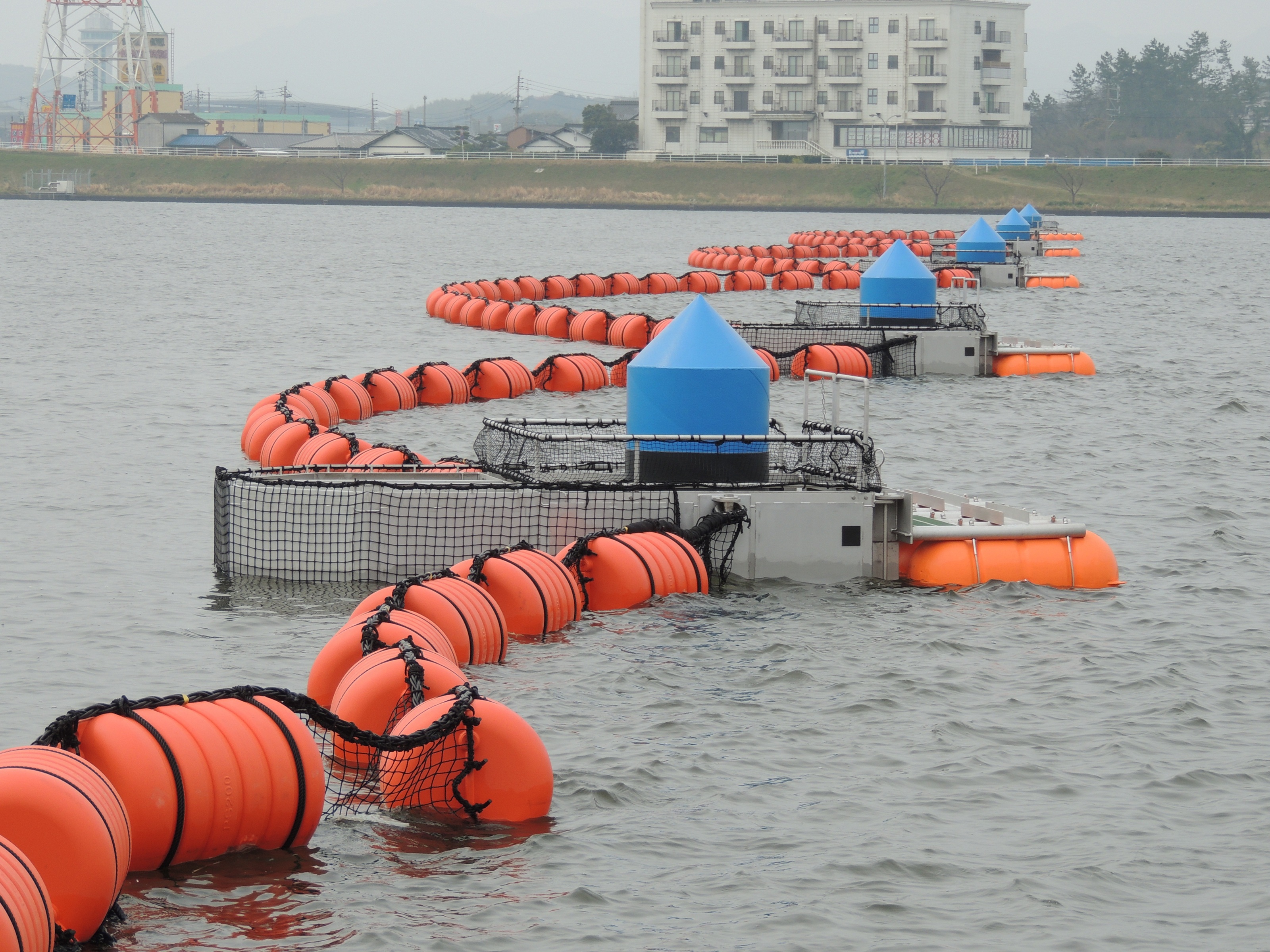 流木止設備（網場）