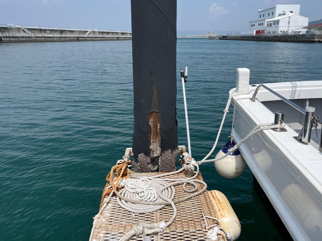 重防食塗装剥離、発錆